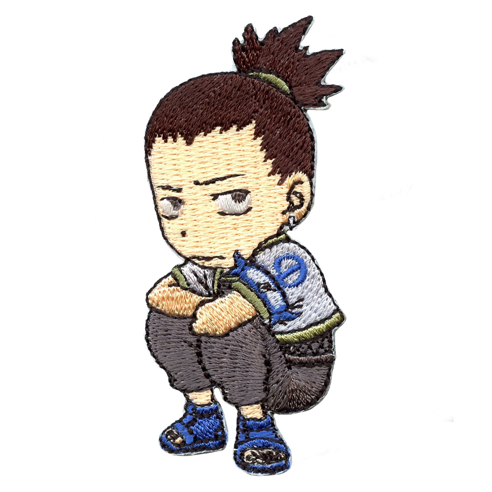 Naruto Anime Chibi Shikamaru Embroidered Iron On Iron On Patch 