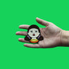 Singing Robot Doll Face Patch Red Green Light Game Embroidered Iron On 