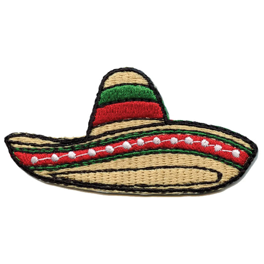 Sombrero Mexican Hat Embroidered Iron On Patch 