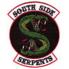 Riverdale South Side Serpents Embroidered Iron On Patch 