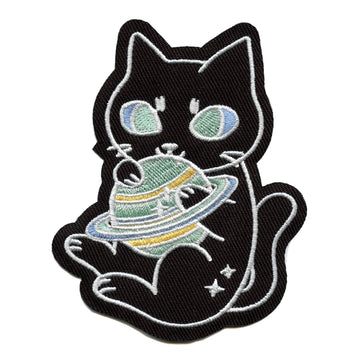 Space Now Kitty Patch Cute Alien Embroidered Iron On 