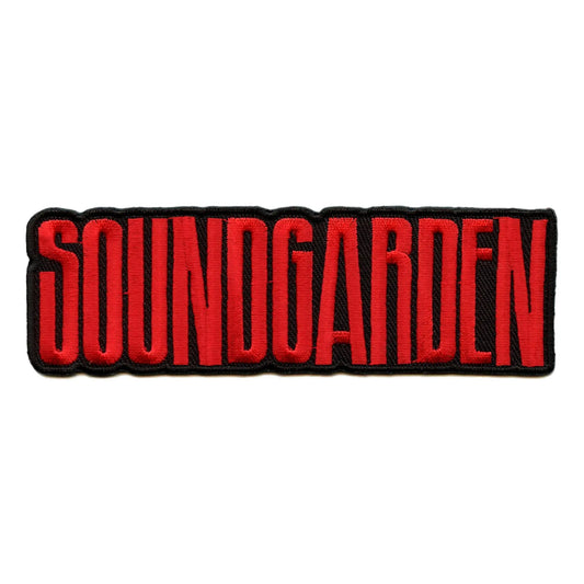 Soundgarden Red Logo Patch Seattle Rock Band Embroidered Iron On