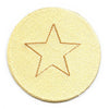 Dalgona Candy Star Shape Patch Survival Game Embroidered Iron On 