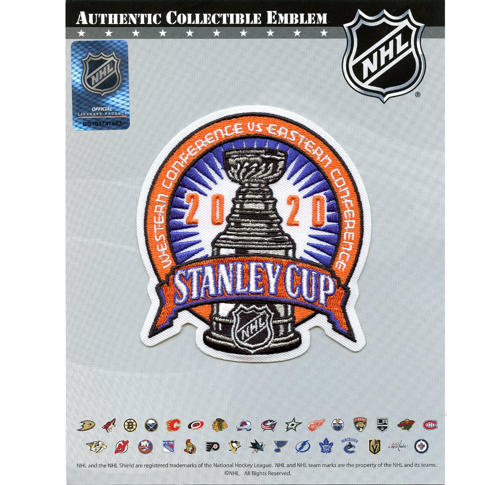 2020 NHL Stanley Cup Jersey Patch Tampa Bay Lightning vs. Dallas Stars (Throwback) 