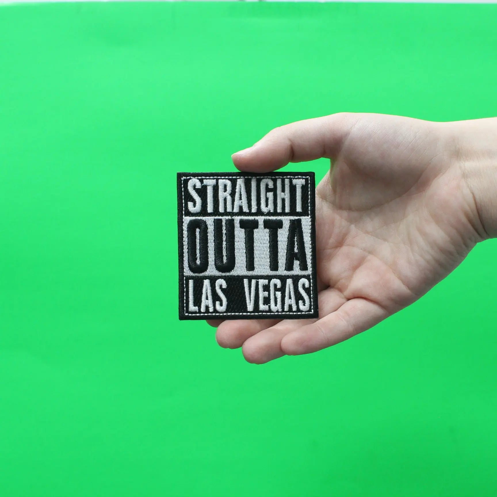 Straight Outta Las Vegas Embroidered Iron On Patch 