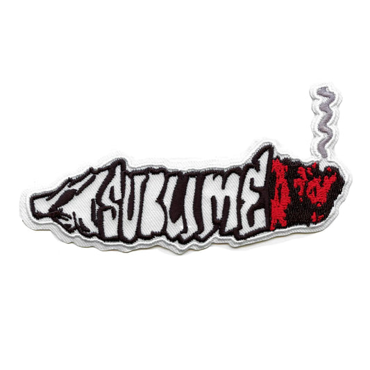 Sublime Smoking Joint Logo Patch West Coast Rock Embroidered Iron On