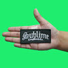 Sublime Long Beach Logo Patch California Black Box Embroidered Iron On