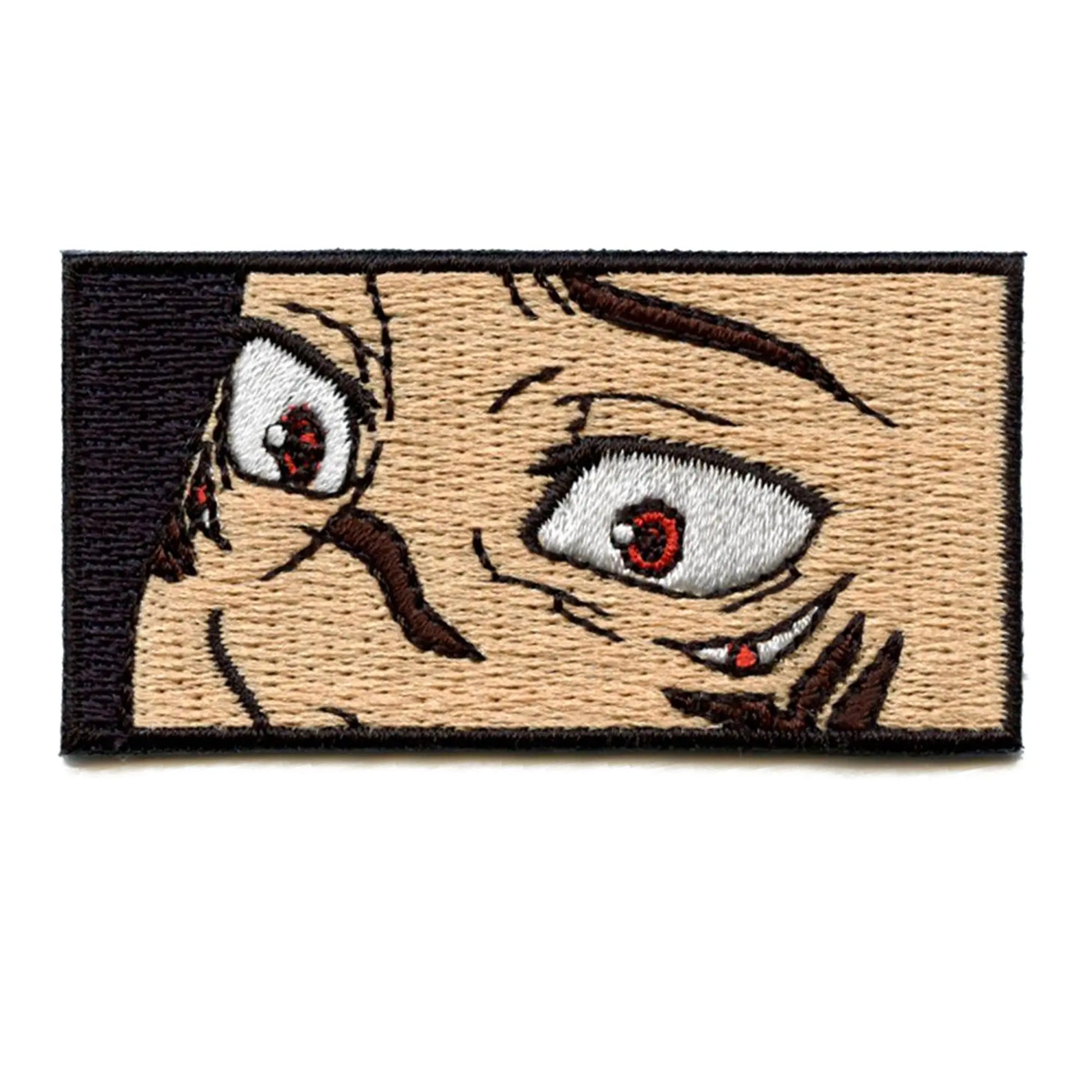 Jujutsu Kaisen Shocked Sukuna Patch Scared Red Eyes Embroidered Iron On