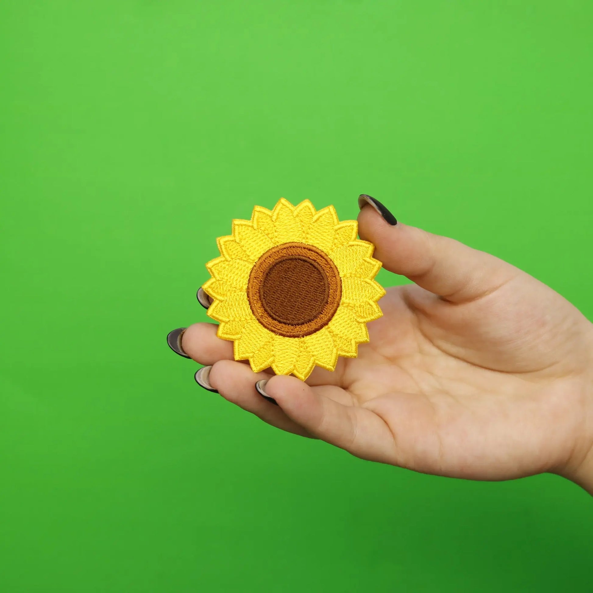 Sunflower Embroidered Iron On Patch 