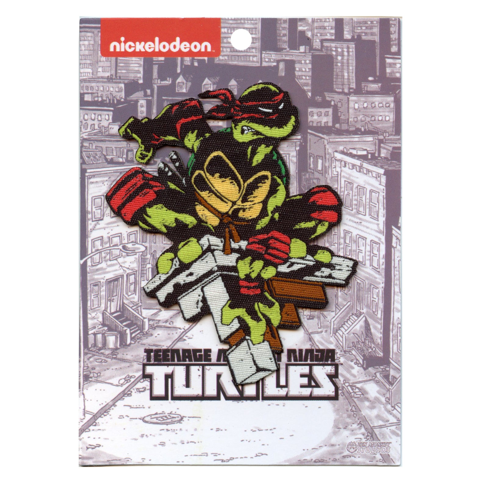 Teenage Mutant Ninja Turtles Raphael Night Watch Woven Iron On Patch 