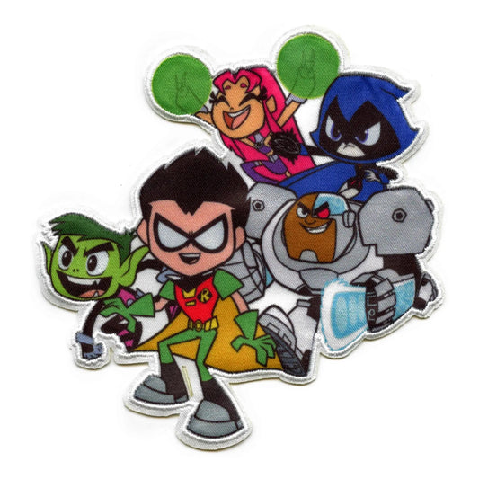 Teen Titans Go! Full Group Patch DC Cartoon Network Embroidered Iron On