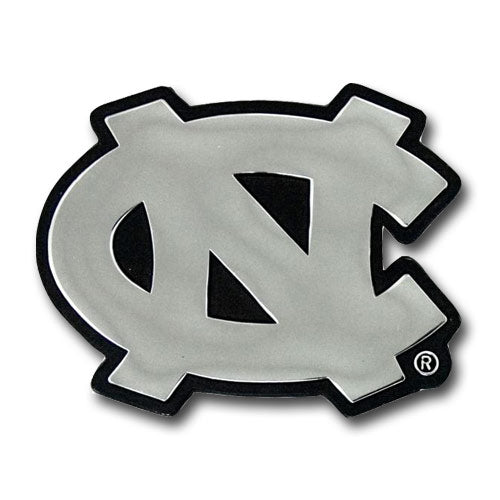 North Carolina Tar Heels Premium Solid Metal Chrome Plated Car Auto Emblem 