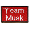 Team Musk Box Logo Embroidered Iron On Patch 