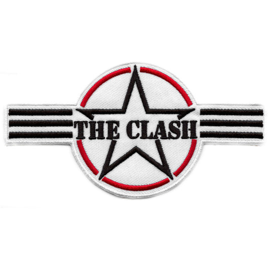 The Clash Army Stripes Patch British Punk Rock Embroidered Iron On