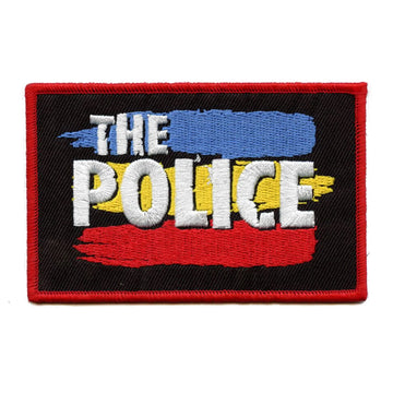 The Police Three Stripes Patch Classic English Rock Embroidered Iron On