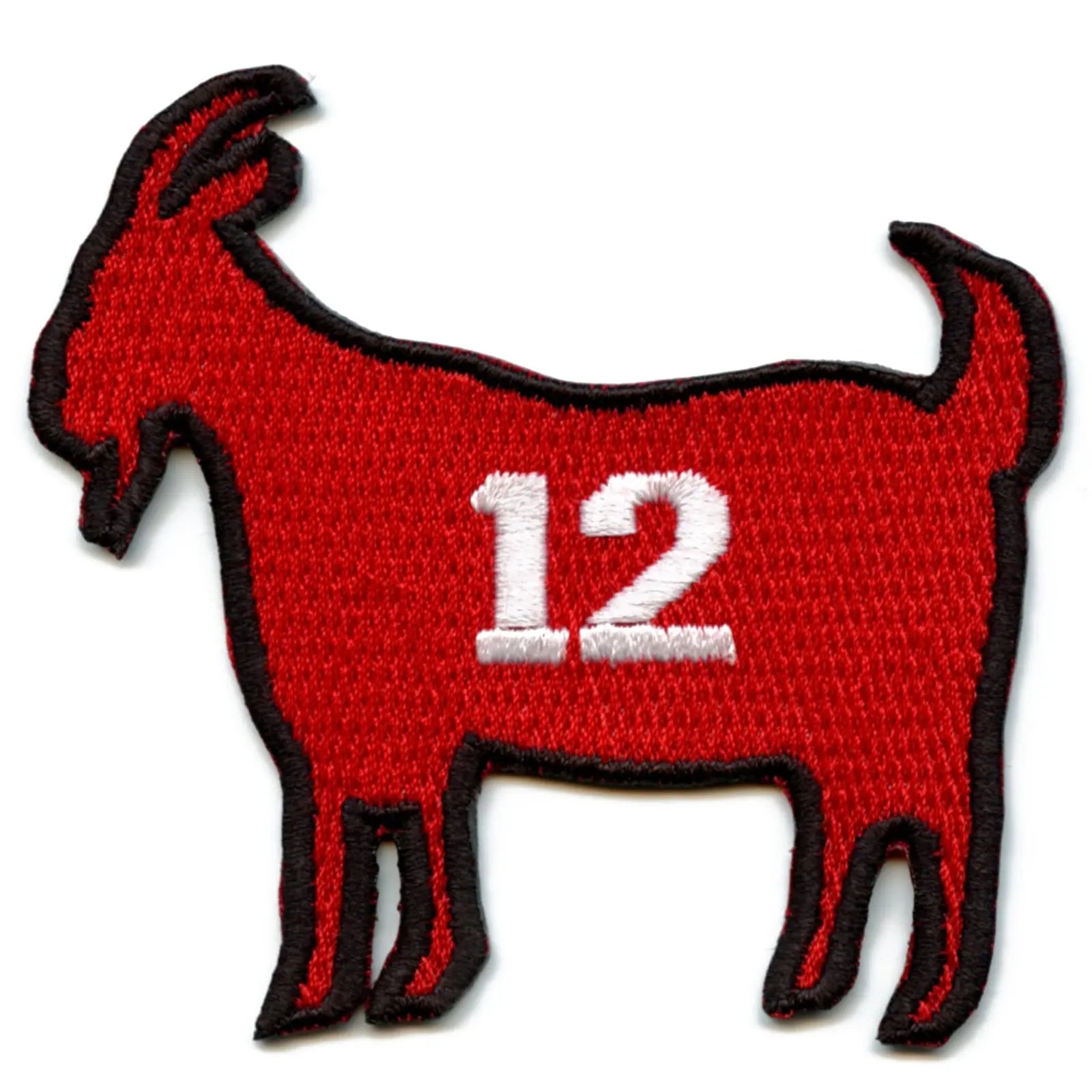 Tampa Bay GOAT #12 Football Parody Embroidered Iron On Patch 