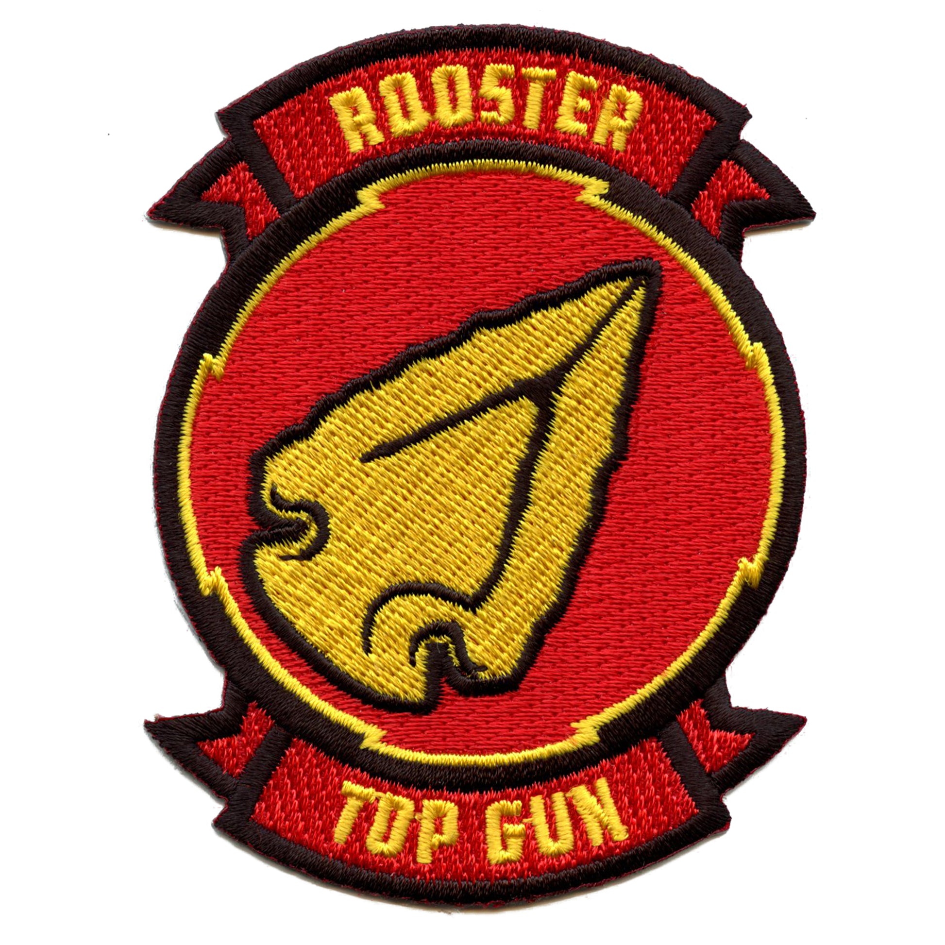 Top Gun Maverick Rooster Badge Patch Classic Pilot Arrow Embroidered Iron On