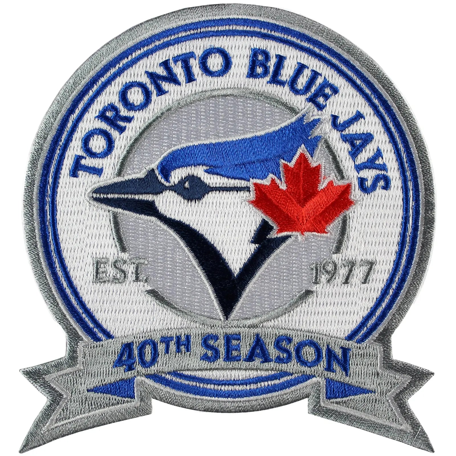 2016 Toronto Blue Jays 40th Team Anniversary Season Jersey Sleeve Patch 