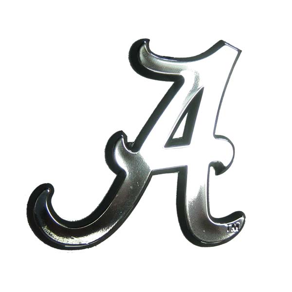 University of Alabama Crimson Tide Car 3D Chrome Auto Emblem 