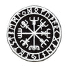 Viking Compass Glow In The Dark Iron On Patch 