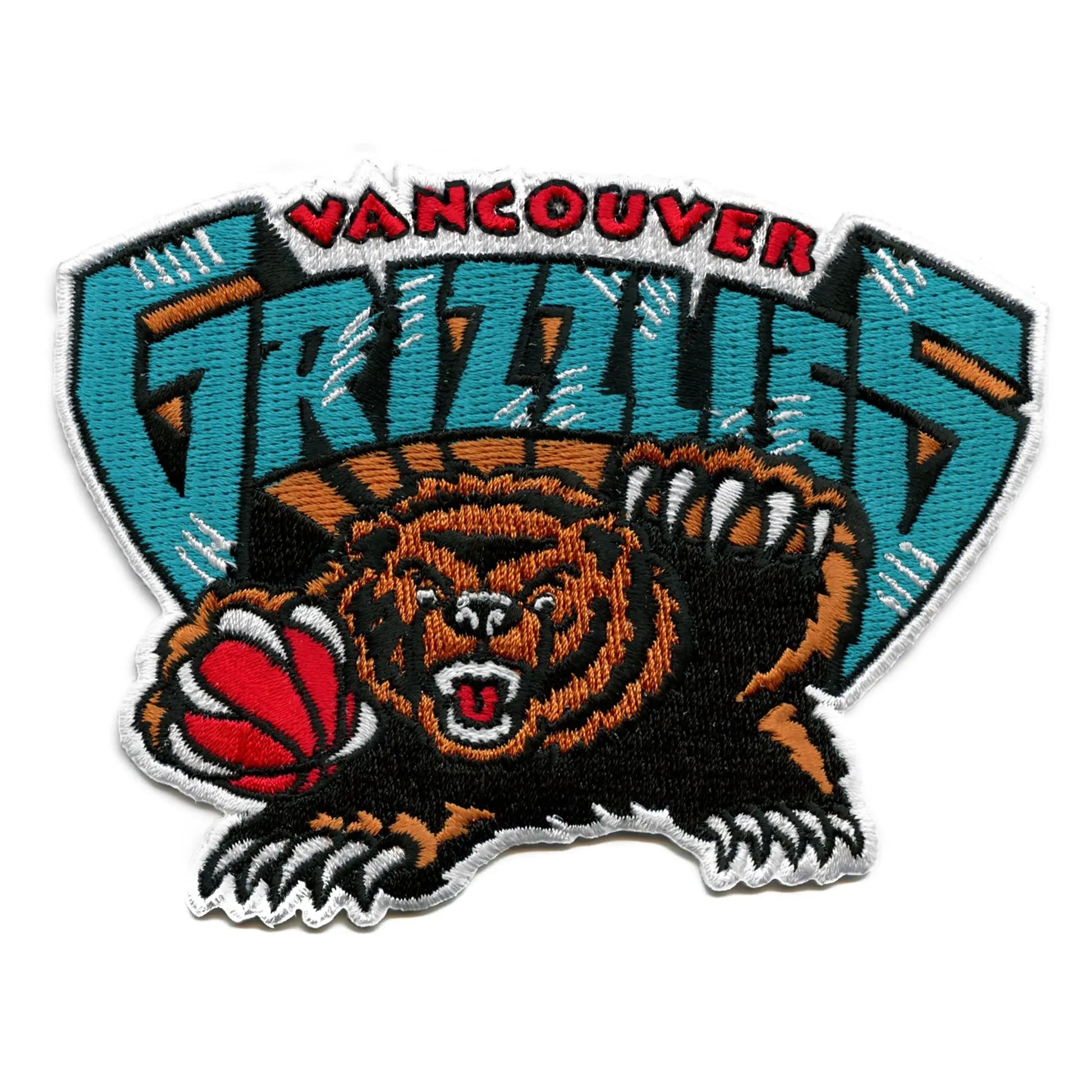 Vancouver Grizzlies Patch Hardwood Classic Logo Embroidered Iron On 