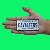 Virginia State License Plate Patch Cavaliers Travel Adventure Sublimated Iron On