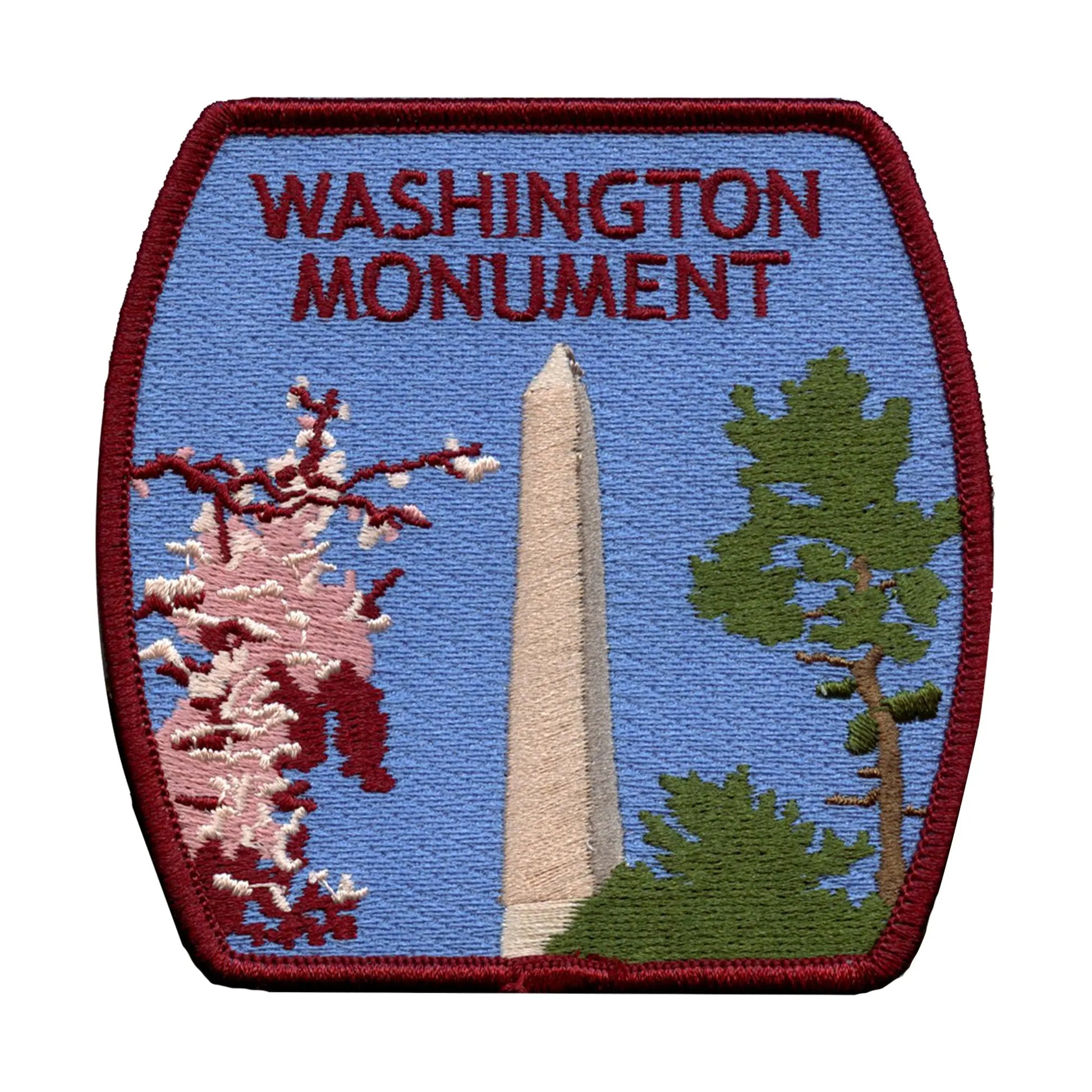 Washington Monument Memorial Patch National Mall DC Travel Embroidered Iron On