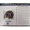 Washington Redskins 75th Anniversary Willabee & Ward Patch With Stat Card 