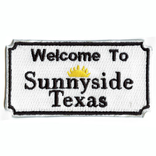 Welcome To Sunny Side Houston Texas Sign Embroidered Iron On Patch 