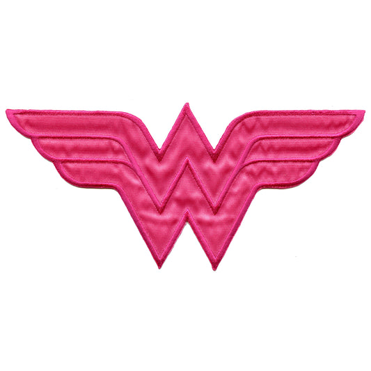 DC Comics Wonder Woman Pink Logo Iron on Applique Patch - L 