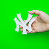 New York Yankees "NY" White Logo Patch 