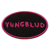 Yungblud Pink Scratch Logo Patch Pop Punk England Embroidered Iron On