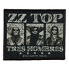 ZZ Top Tres Hombres Patch Classic Rock Band Woven Iron On