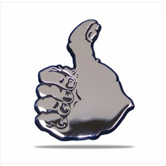 Texas A&M ATM Aggies Gig Em Thumbs Up Solid Metal Chrome Emblem AMG 