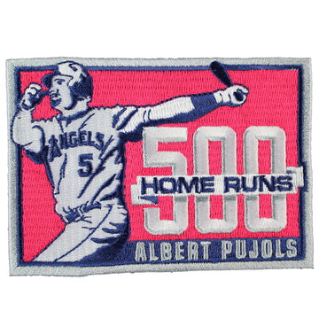 Albert Pujols 500th Home Runs Commemorative Patch Los Angeles Angels (2014) 