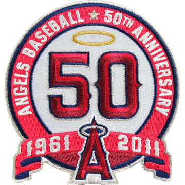 2011 Los Angeles of Anaheim Angels 50th Anniversary Patch 