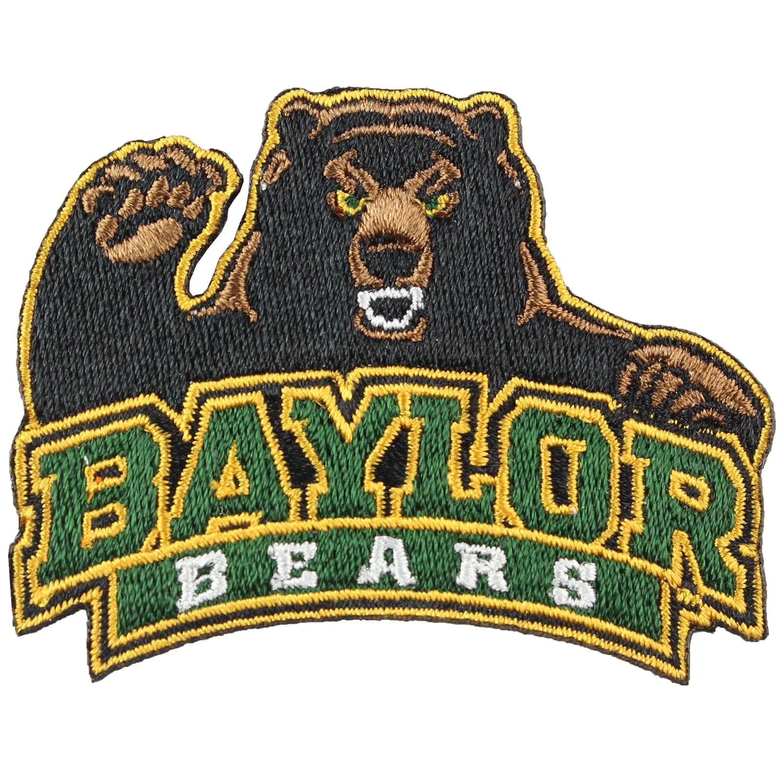 Baylor Bears Primary Logo Iron On Embroidered Patch 