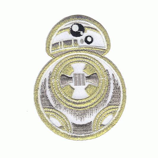 Star Wars The Last Jedi Gold BB-8 Logo Iron On Patch 