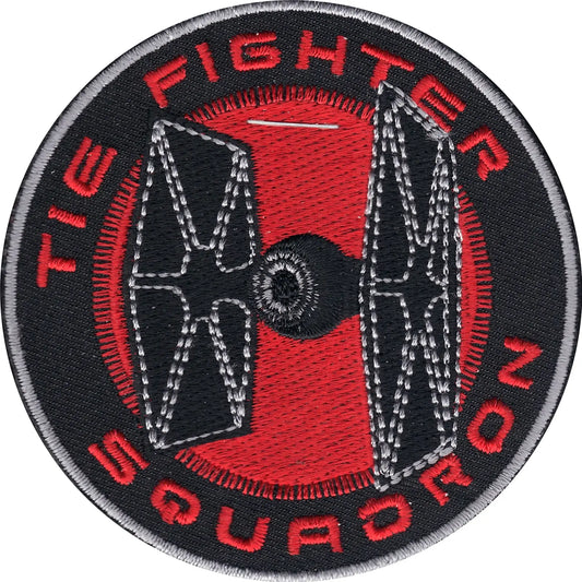 Star Wars Black Tie Fighter Squadron Iron On Patch 