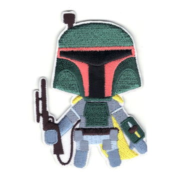 Star Wars The Phantom Menace Boba Fett Emoji Logo Iron on Patch 