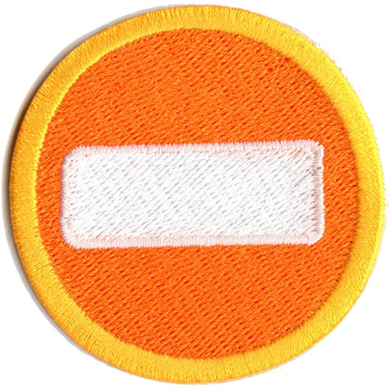 Subtraction Merit Badge Embroidered Iron-on Patch 