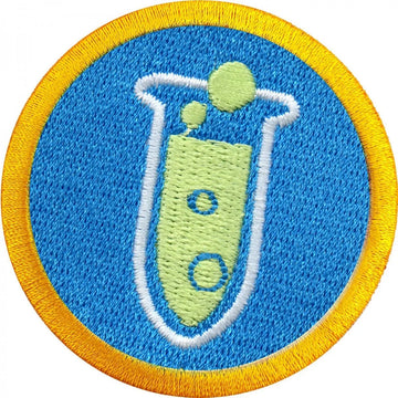 Chemistry Scout Merit Badge Embroidered Iron-on Patch 