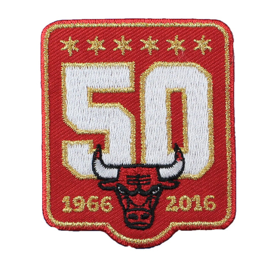 Chicago Bulls 50th Anniversary Season Logo Red Jersey Patch (2015-16) 