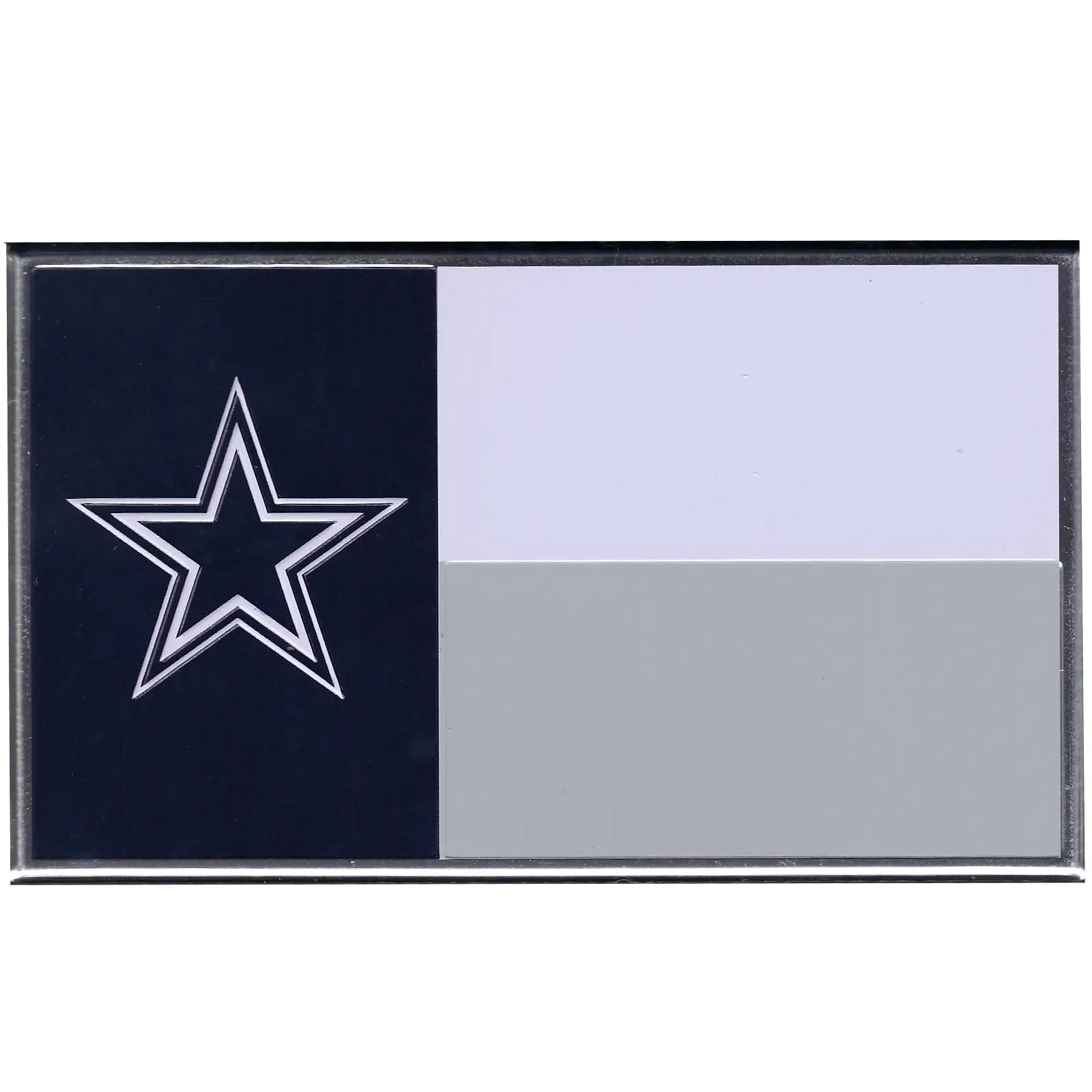 Dallas Cowboys Colored Aluminum Flag Car Auto Emblem 