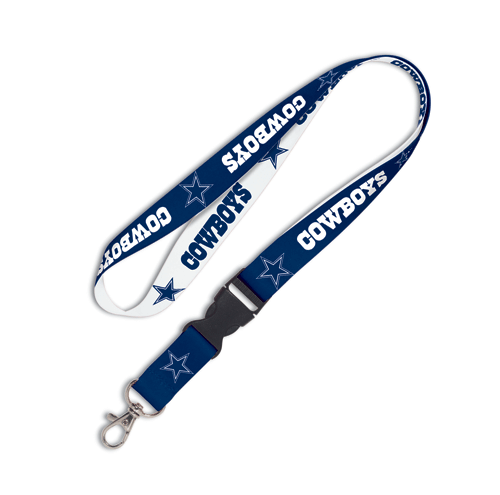 Dallas Cowboys NFL Logo Detachable 2 Tone Lanyard 