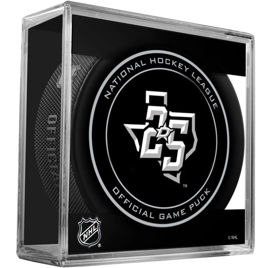 2018 Dallas Stars 25th Season Collectors Puck In Case 