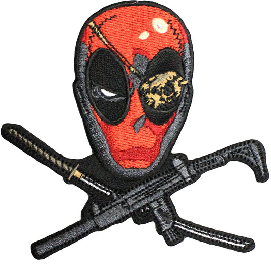 Marvel Comics Deadpool's Crossbones Iron on Applique Patch 