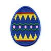 Blue Easter Egg Iron On Patch 