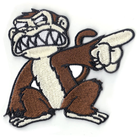 Evil Closet Monkey Iron On Patch 