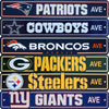 Official NFL Football Team Street Sign Ave Licensed Durable Man Cave 